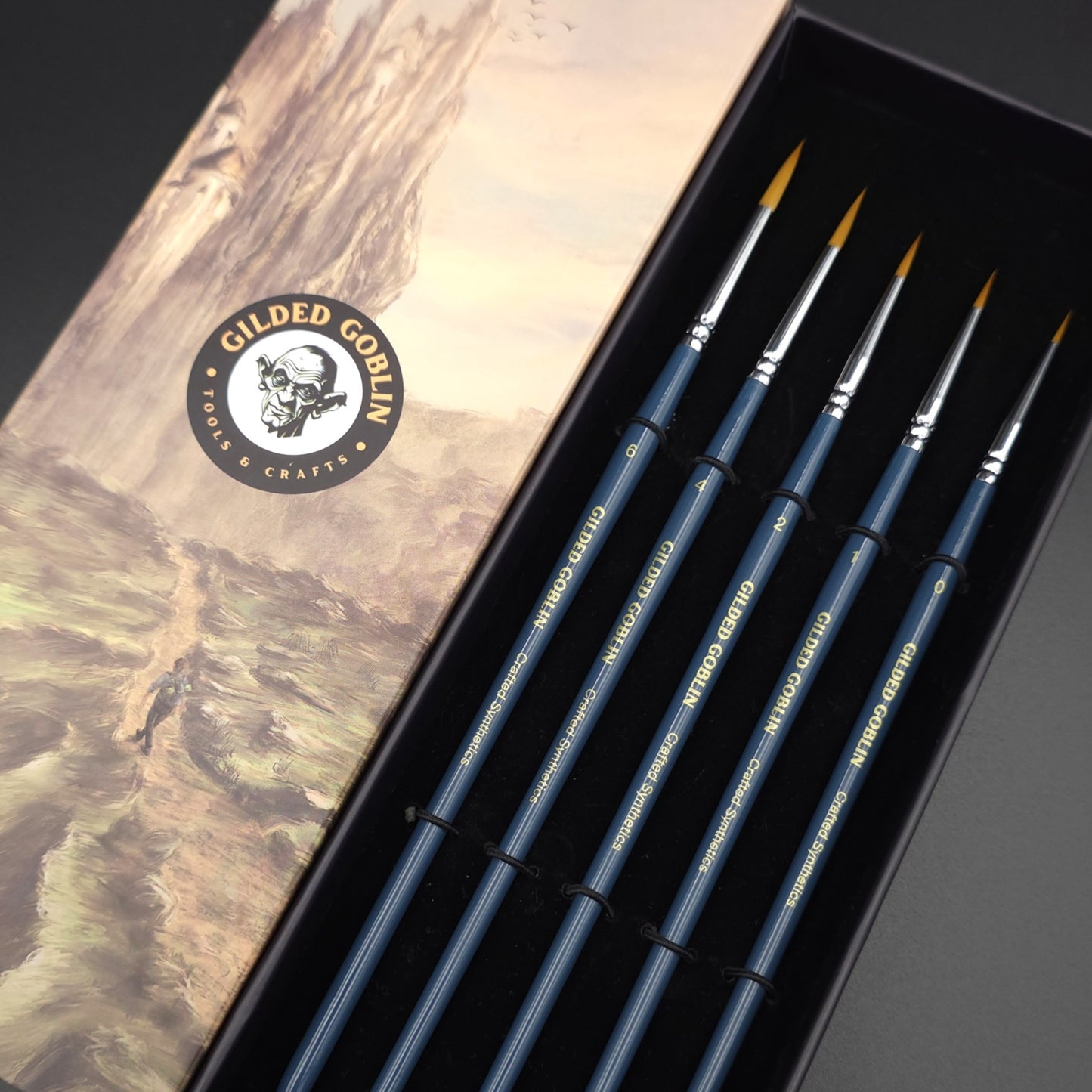 Ebonflame Crafted Synthetic Brush Set