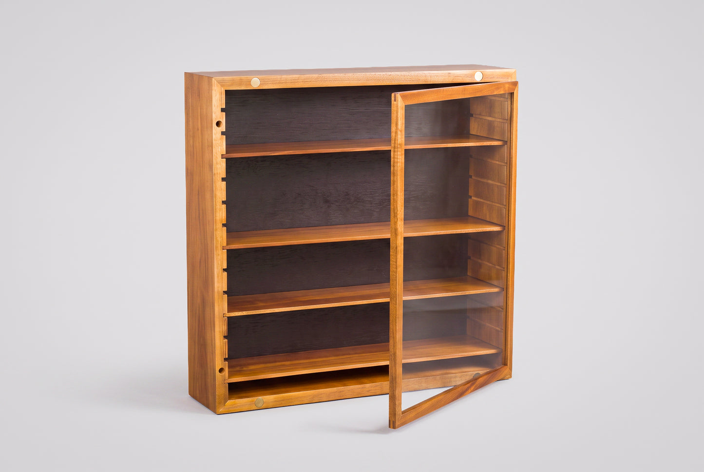 2 Solid Acacia Miniature Display Cabinet