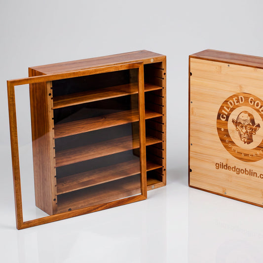 Solid Acacia Miniature Display Cabinet