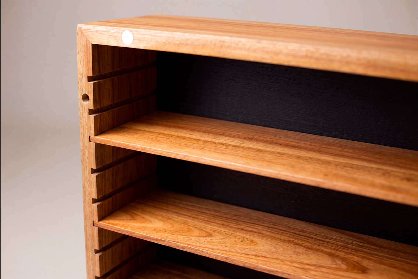 2 Solid Acacia Miniature Display Cabinet